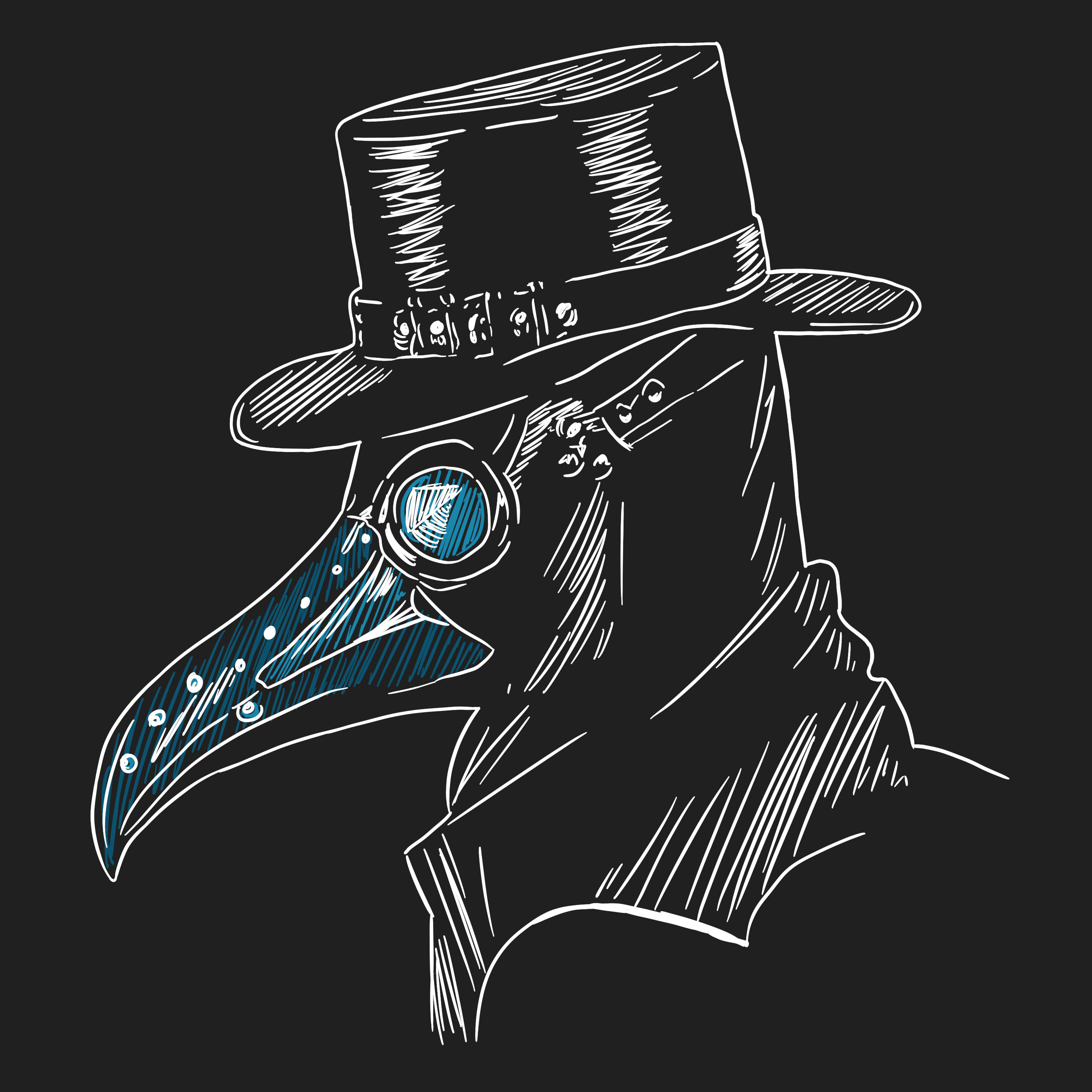 Drawing of Plague Doctor