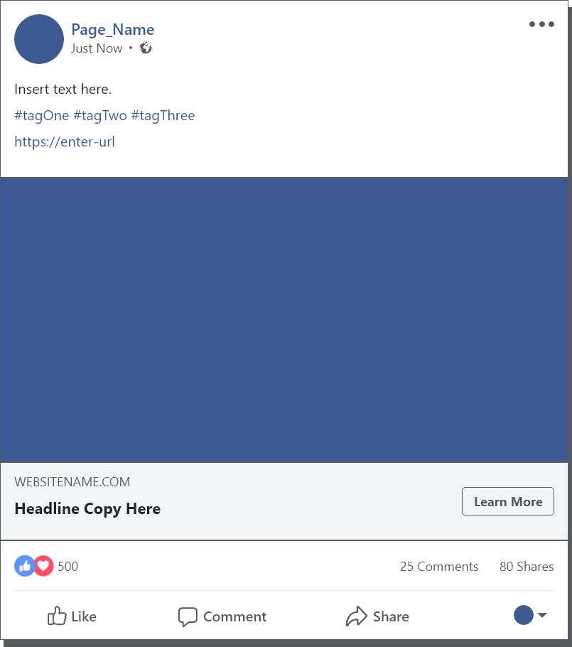 Facebook Post Template